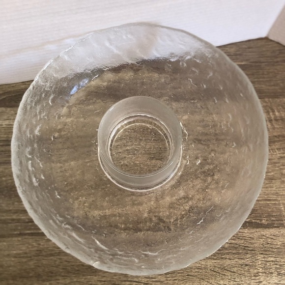 Vintage Textured Glass Serving Bowl - Picture 3 of 10